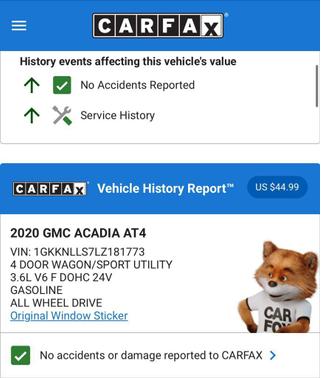 2020 GMC Acadia AWD AT4