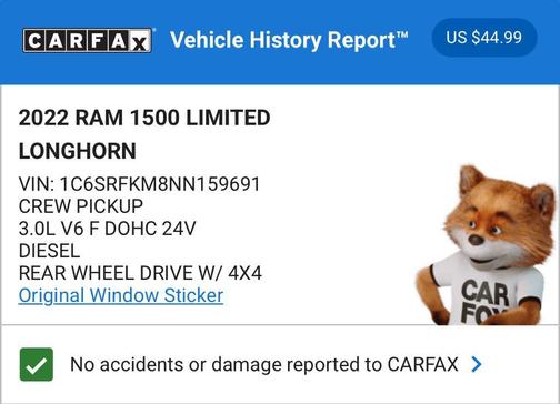 2022 RAM 1500 Longhorn