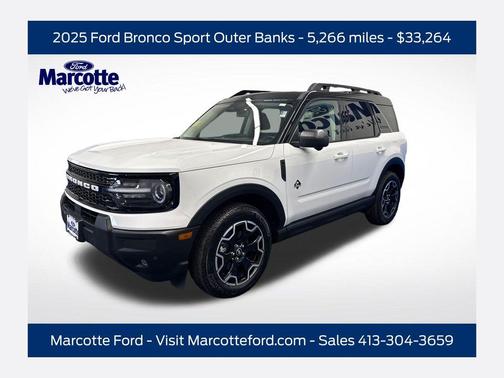 Oxford White 2025 Ford Bronco Sport Outer Banks