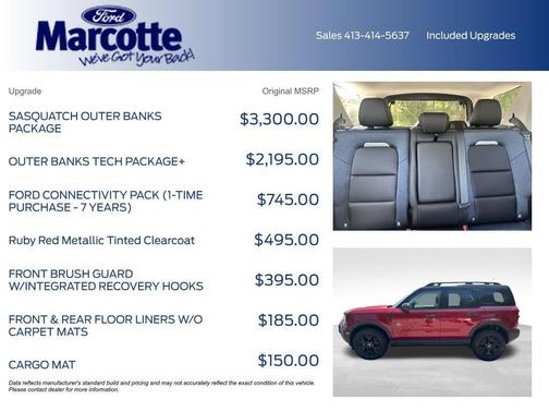 Ruby Red Metallic 2026 Ford Bronco Sport Outer Banks