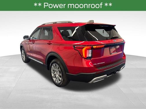 Red Metallic 2025 Ford Explorer Platinum