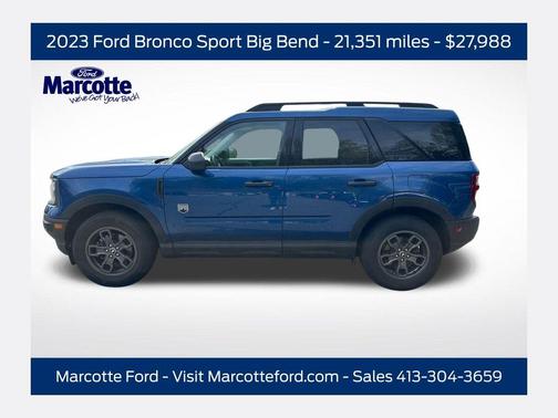 Blue Metallic 2023 Ford Bronco Sport Big Bend