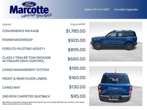 Blue Metallic 2023 Ford Bronco Sport Big Bend