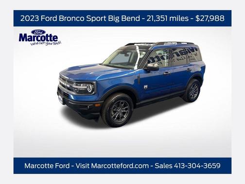 Blue Metallic 2023 Ford Bronco Sport Big Bend
