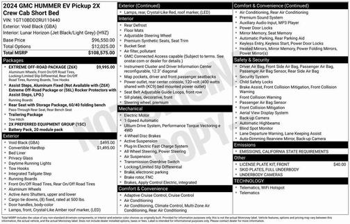 2024 GMC HUMMER EV Pickup 2X
