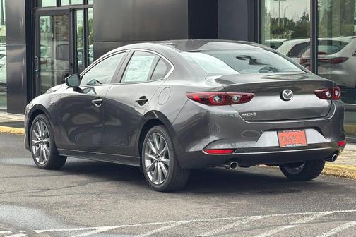 Machine Gray Metallic 2026 Mazda Mazda3 FWD w/Preferred Package