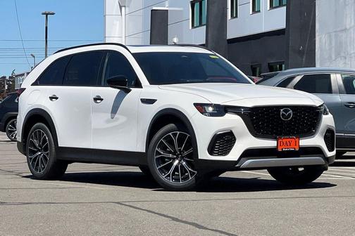 Rhodium White Premium 2025 Mazda CX-70 PHEV Premium Plus Package