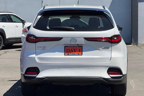 Rhodium White Premium 2025 Mazda CX-70 PHEV Premium Plus Package