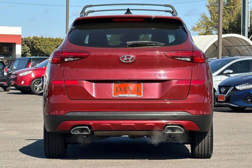 Gemstone Red 2019 Hyundai TUCSON Night