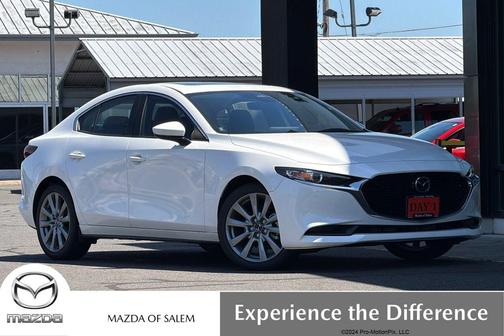 Snowflake White Pearl Mica 2026 Mazda Mazda3 FWD w/Preferred Package