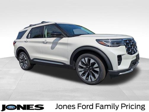 Star White Metallic Tri-Coat 2026 Ford Explorer Platinum
