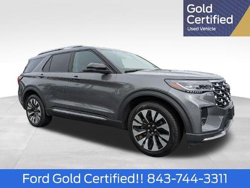 CARBONIZED GRAY METALLIC 2025 Ford Explorer PLATINUM