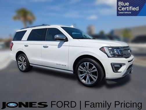 Star White Metallic Tri-Coat 2020 Ford Expedition Platinum