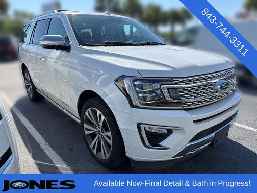 Star White Metallic Tri-Coat 2020 Ford Expedition Platinum