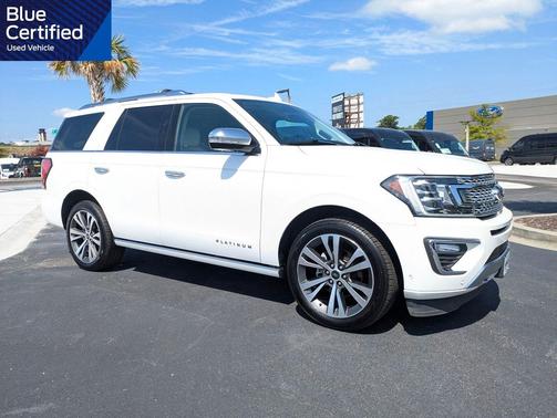 Star White Metallic Tri-Coat 2020 Ford Expedition Platinum