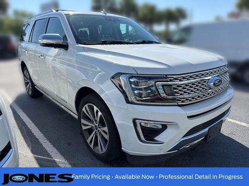 Star White Metallic Tri-Coat 2020 Ford Expedition Platinum