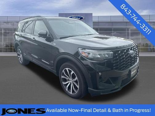 AGATE BLACK METALLIC 2025 Ford Explorer ST-LINE