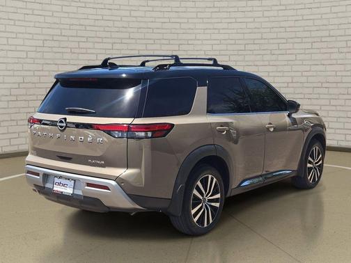 Baja Storm/Super Black Roof 2024 Nissan Pathfinder Platinum FWD