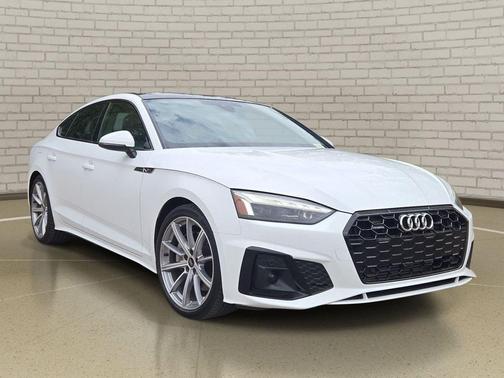 White 2025 Audi A5 Sportback 45 S Line Premium