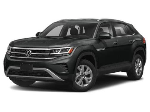 Pure Gray 2021 Volkswagen Atlas Cross Sport 3.6L V6 SE w/Technology R-Line