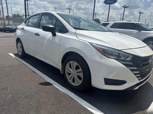 Cloud White 2025 Nissan Versa S
