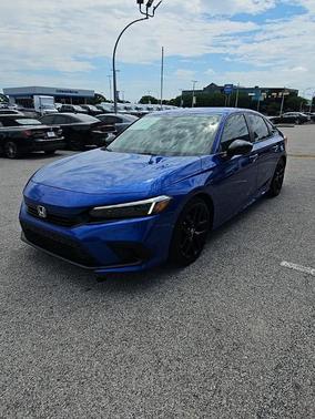 Blue 2023 Honda Civic Sport