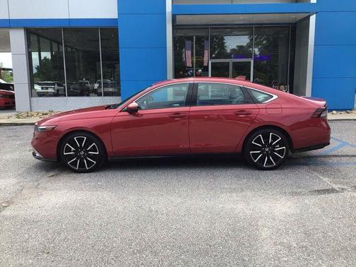 Radiant Red Metallic 2025 Honda Accord Hybrid Touring