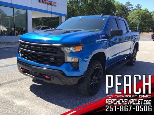 Glacier Blue Metallic 2022 Chevrolet Silverado 1500 Custom Trail Boss