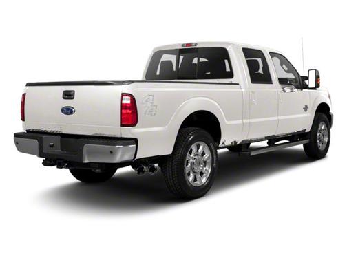 White Platinum Metallic Tri-Coat 2012 Ford F-250 Lariat