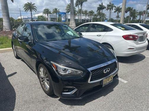 Black Obsidian 2019 INFINITI Q50 3.0t LUXE