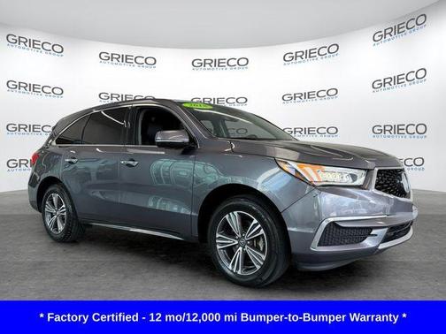 Modern Steel Metallic 2018 Acura MDX 3.5L