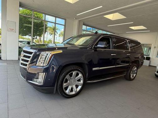 Dark Adriatic Blue Metallic 2018 Cadillac Escalade ESV Luxury