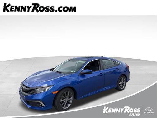 Aegean Blue Metallic 2020 Honda Civic EX-L