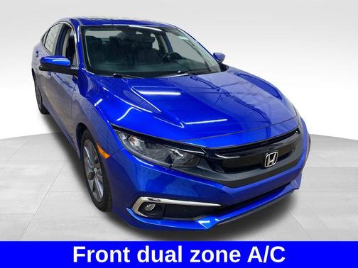 Aegean Blue Metallic 2020 Honda Civic EX-L