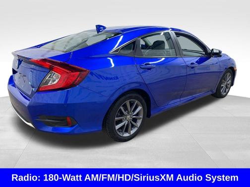 Aegean Blue Metallic 2020 Honda Civic EX-L
