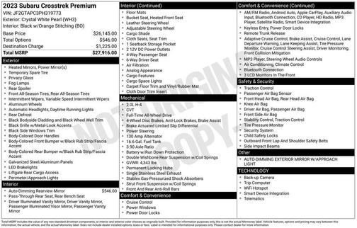 2023 Subaru Crosstrek Premium