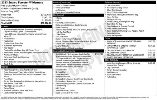 2023 Subaru Forester Wilderness