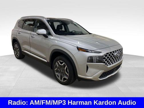 Shimmering Silver 2021 Hyundai SANTA FE HEV Limited