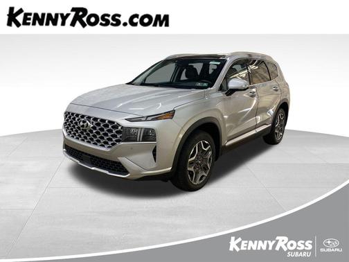Shimmering Silver 2021 Hyundai SANTA FE HEV Limited