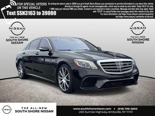 Black 2018 Mercedes-Benz AMG S 63 Base 4MATIC