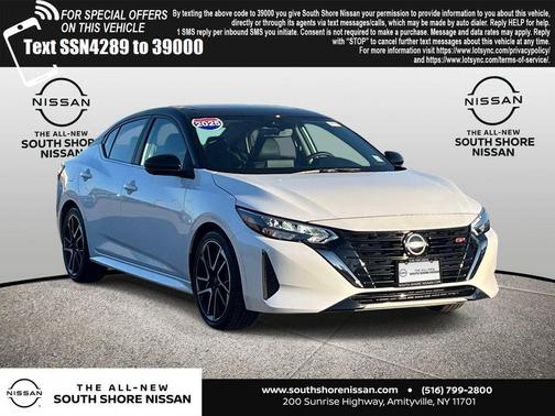 Aspen White Tricoat 2025 Nissan Sentra SR