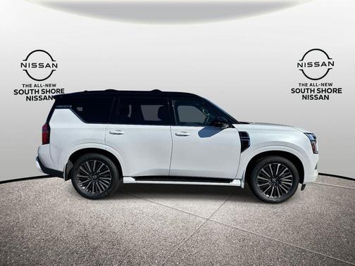 White / Black 2026 Nissan Armada Platinum Reserve