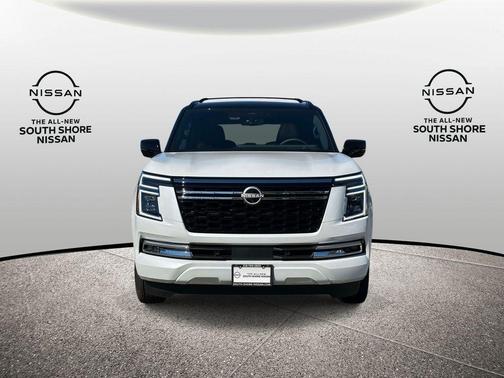 White / Black 2026 Nissan Armada Platinum Reserve