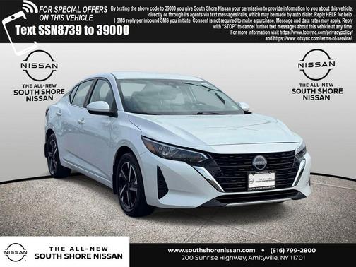 Aspen White 2025 Nissan Sentra SV