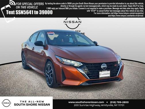 Orange 2025 Nissan Sentra SR