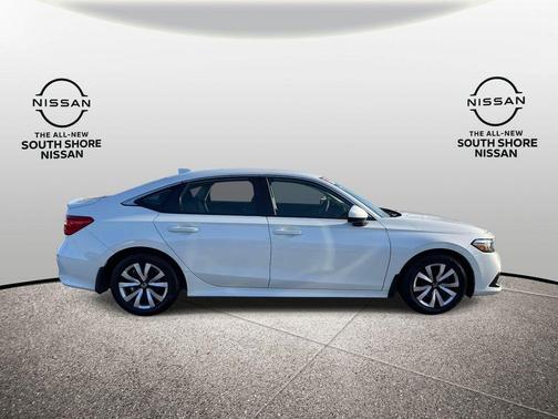 Platinum White Pearl 2024 Honda Civic LX