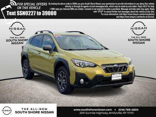 Plasma Yellow Pearl 2023 Subaru Crosstrek Sport