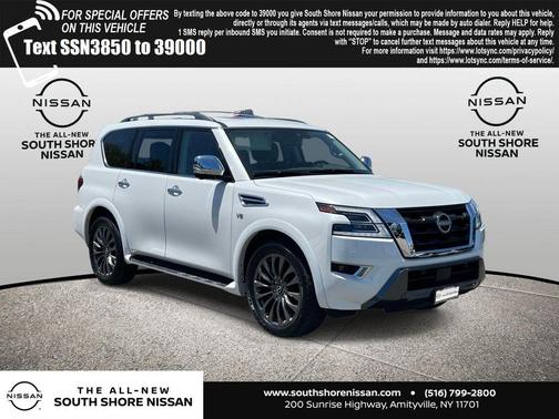 Aspen White 2022 Nissan Armada Platinum