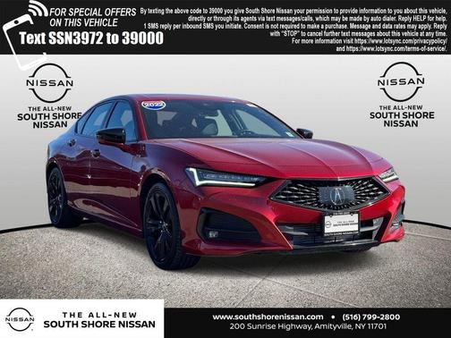 Performance Red Pearl 2022 Acura TLX A-Spec
