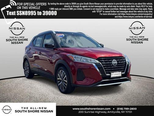 2 Tone Red / Black 2023 Nissan Kicks SV